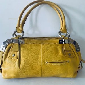 B. Makowski Women bag yellow  Leather  alm…